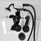 Kingston Brass Tub Wall Mount Clawfoot Tub Faucet with Hand Shower, Matte Black KS269PXMB - alternate 2